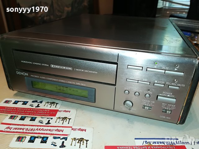 DENON UDR-100 REVERSE 2 MOTOR DECK 220V-MADE IN JAPAN-ВНОС SWISS 3105231255, снимка 13 - Декове - 40884269