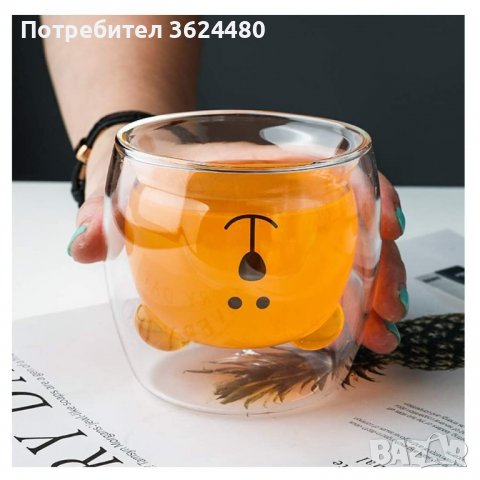 Двустенна стъклена чаша МЕЧЕ, снимка 11 - Други стоки за дома - 39985344