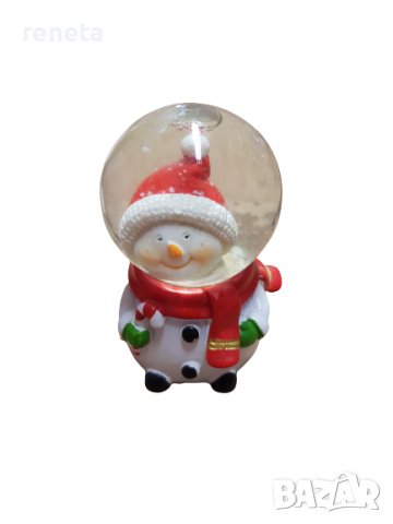 Преспапие Снежно човече, Керамика,  Коледно, 8х5 sm., снимка 1