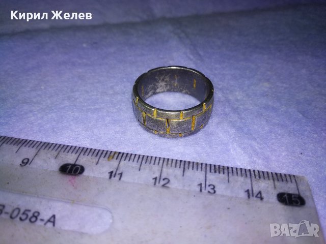 Стар ВИНТИДЖ АРТ МОДЕЛ СРЕБЪРЕН ПРЪСТЕН ПАТИНИРАНО СРЕБРО 925 Тип ХАЛКА РЪЧНА РЯДКА ИЗРАБОТКА 39988, снимка 18 - Пръстени - 42657068