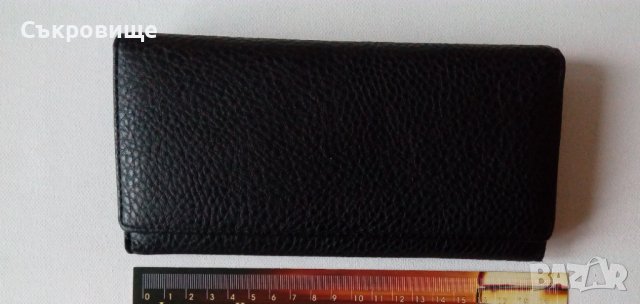 Дълго дамско портмоне с много отделения тип малка чантичка дамски портфейл