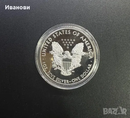Американски орел 1oz, снимка 2 - Нумизматика и бонистика - 56112525