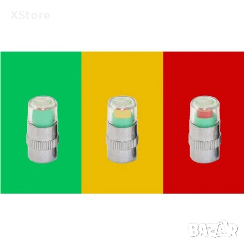 Манометър-капачка за налягането в гумите на превозното средство, снимка 3 - Аксесоари и консумативи - 52484310