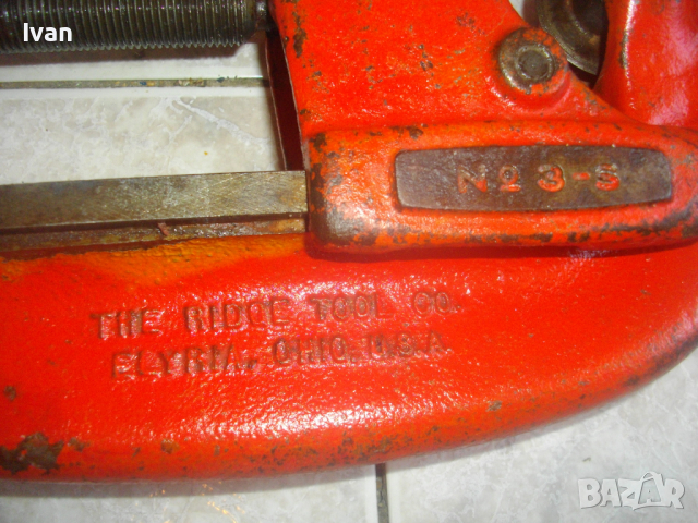 3 Цола Ридгид-Голям Тръборез-RIDGID  3 S-1-3"-Реже Масивни Водопроводни Тръби до 3 Цола-Почти Нов, снимка 10 - Други инструменти - 36237542