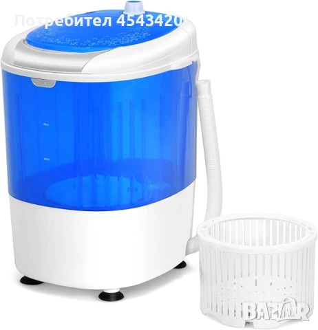 Мини пералня с центрофуга (без налягане на водата), снимка 2 - Перални - 51137214