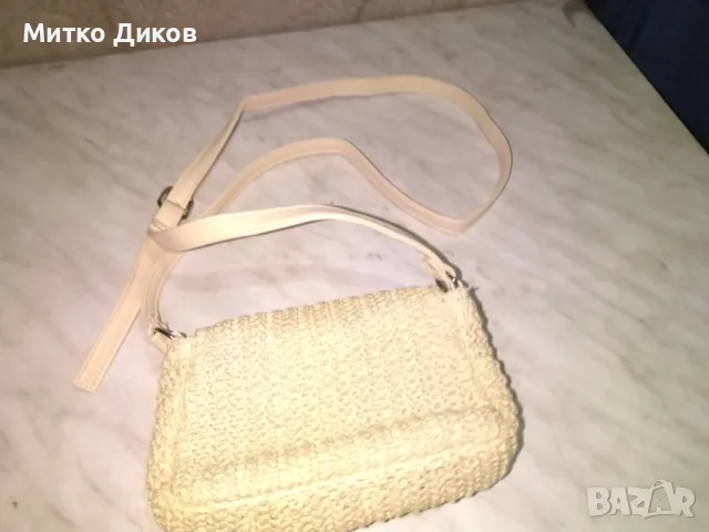 Маркова женска чанта Пиесус промазан плат нова 20х13см, снимка 4 - Чанти - 50024356