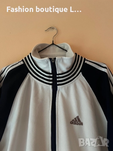 Adidas оригинален бял суитшърт с джобове М размер ❤️, снимка 3 - Суичъри - 52682309