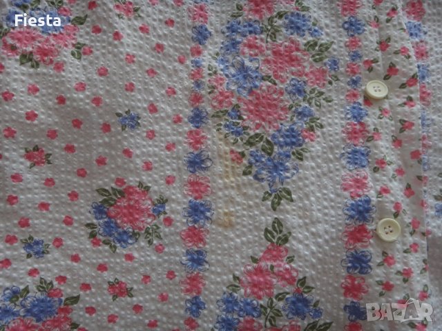 Бяла дълга нощница на цветя, материя фру-фру, снимка 12 - Нощници - 39038338