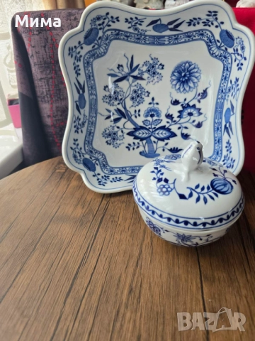 Купа и захарница от серията "Син лук"