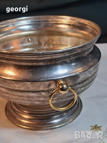 посребрена шампаниера 29/5, снимка 3 - Антикварни и старинни предмети - 52518578