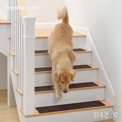 4856 Комплект противоплъзгащи ленти за стълби от алуминиев оксид (10х76 см), снимка 3 - Други стоки за дома - 53709504