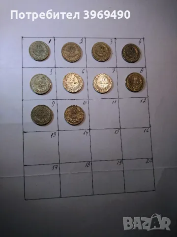 10 броя монети по 10 стотинки от 1913 г., снимка 1
