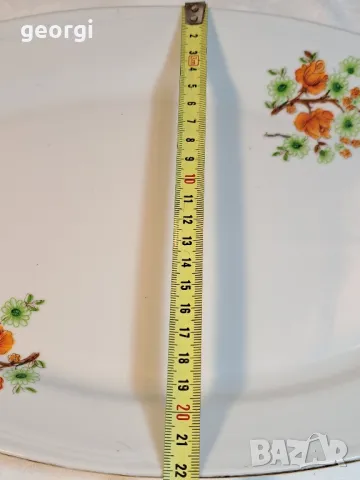 българско порцеланово плато    4/3, снимка 4 - Сервизи - 49028145