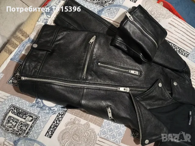 Зара естествена кожа яке , снимка 7 - Якета - 49166746