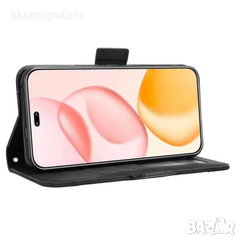 Honor 400 Pro 5G Magnetic Wallet Кожен Калъф и Протектор, снимка 11 - Калъфи, кейсове - 50643615