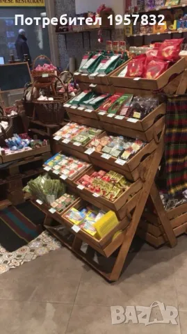 Дървени стелажи за плод и зеленчук ръчна изработка, снимка 8 - Стелажи и щандове - 48839856
