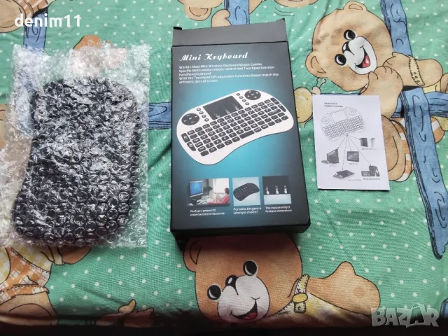 безжична клавиатура дистанционно управление за лаптопи,тиви боксове, таблети и др., снимка 2 - Клавиатури и мишки - 49459681