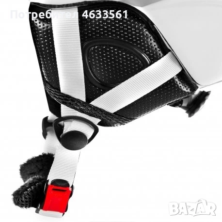 Каска за ски и сноуборд с визьор Spokey Montana White S/M, снимка 6 - Зимни спортове - 52257770