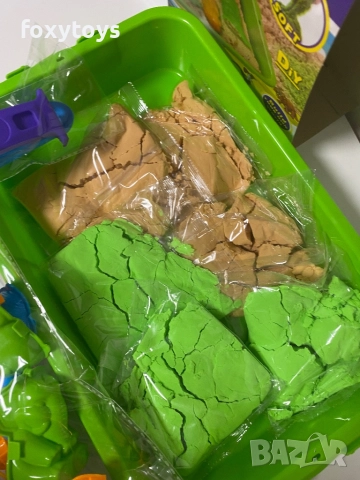 Креативен комплект кинетичен пясък и формички 3D Животни, куфарче, снимка 6 - Образователни игри - 51619037