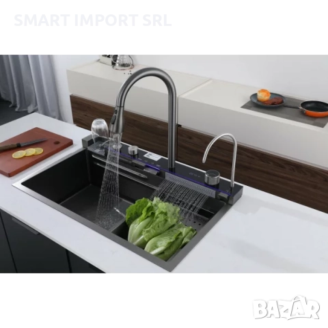 Многофункционална мивка Smart Heater, филтър за вода, изтеглящ се чучур, снимка 2 - Мивки - 51994146