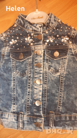 Детско късо дънково якенце, снимка 3 - Детски якета и елеци - 36387135