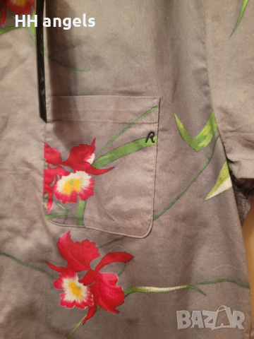 Replay 100% оригинална  риза с флорални мотиви, снимка 4 - Ризи - 36370314