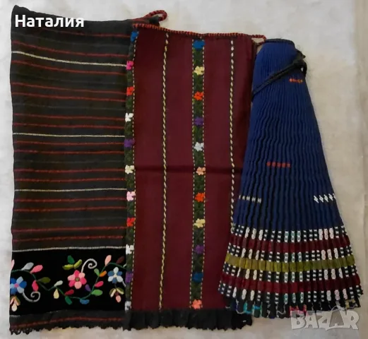 Автентични ръчно бродирани тъкани престилки и вълненик 
