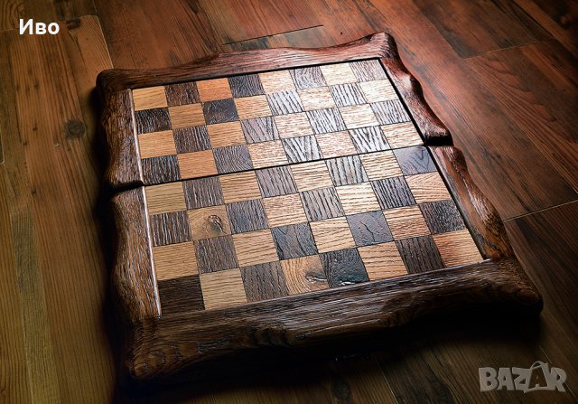 Шах и табла от дъб ,ръчна изработка, снимка 3 - Шах и табла - 44478662