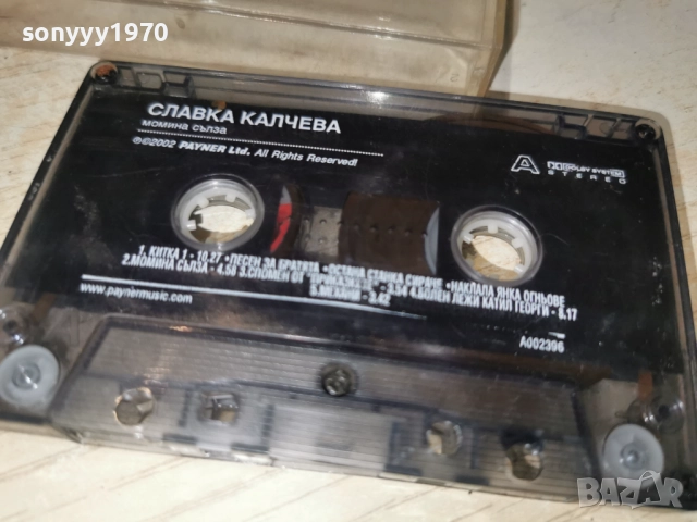 СЛАВКА КАЛЧЕВА-МОМИНА СЪЛЗА-ОРИГИНАЛНА КАСЕТА 2112251956, снимка 4 - Аудио касети - 52868798
