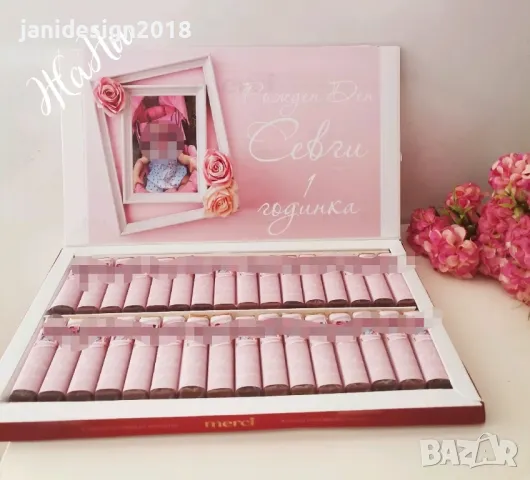 Бонбони с дизайн съобразен с темата на празника за погача, рожден ден, кръщене, прощъпулник и др., снимка 4 - Други - 47769122