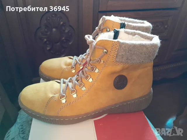 Rieker нови топли боти, н.39, снимка 2 - Дамски боти - 56241092