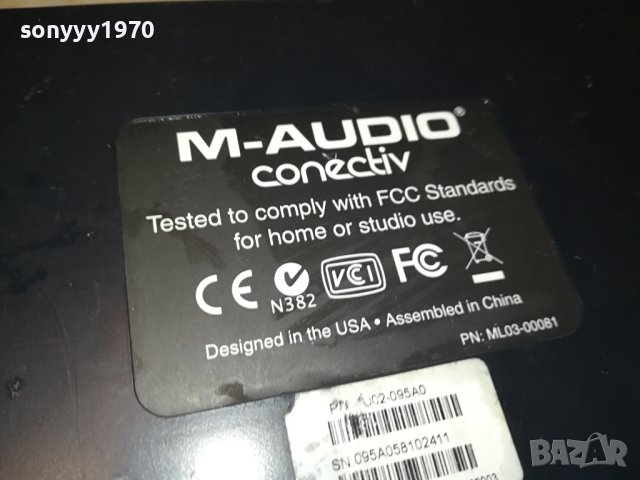 M-AUDIO CONECTIV-ВНОС GERMANY 1009231834, снимка 18 - Ресийвъри, усилватели, смесителни пултове - 42143657