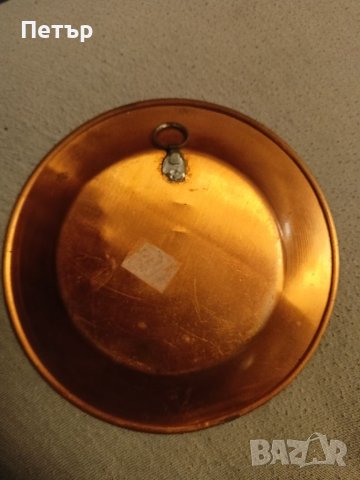 Медна чинийка за стена-сувенир Турция 1986 г., снимка 3 - Антикварни и старинни предмети - 41489061