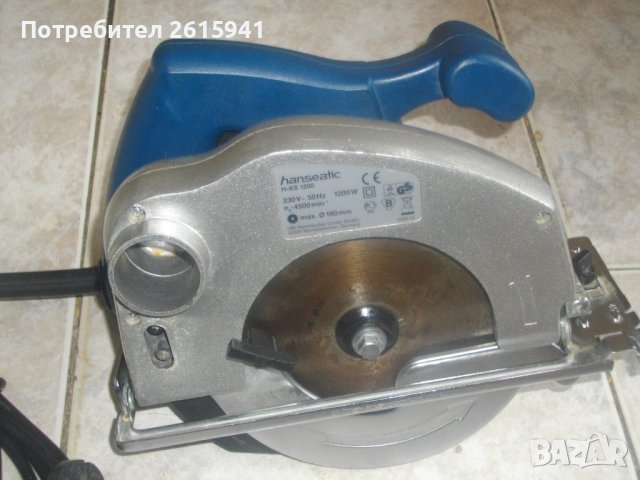 Нов Немски Ръчен Циркуляр Пълен Комплект 1020W-King Craft/Ползван 1200W-HANSEATIC-ф160мм, снимка 12 - Други инструменти - 41363978