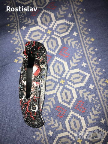 Нож ръчно инкрустиран., снимка 5 - Други - 36212181