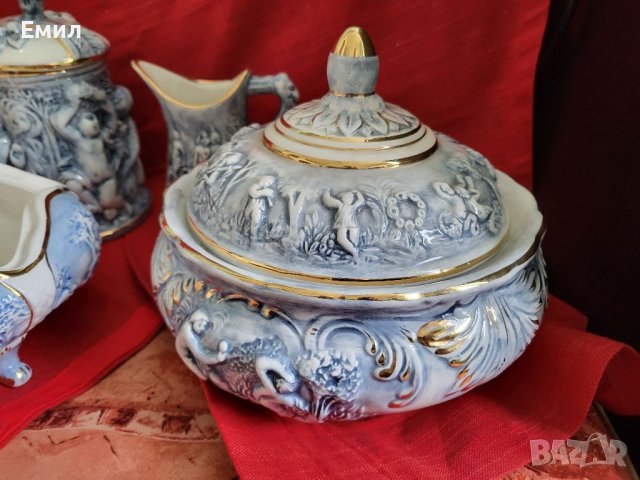 Уникален порцеланов комплект Capodimonte, снимка 3 - Колекции - 40303333