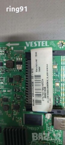 Main board - 17MB97 TV Finlux FF4030 , снимка 2 - Части и Платки - 52532386