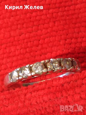 ИЗЯЩЕН СКЪПОЦЕНЕН СРЕБЪРЕН ВИНТИДЖ АРТ ПРЪСТЕН ВИСОКА ПРОБА СРЕБРО с ФАСЕТИРАНИ ЦИРКОНИ 38499, снимка 5 - Пръстени - 41462100