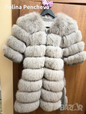 Палто -естествен косъм лисица , снимка 3 - Палта, манта - 53214093