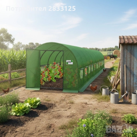 Здрава конструкция за оранжерия - поцинковани тръби и лесен монтаж, снимка 14 - Оранжерии - 53642895