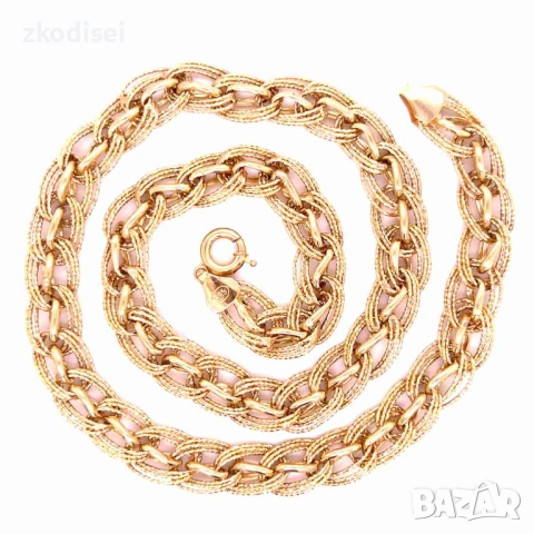 Златен синджир 19,73гр. 54,0см. 14кр. проба:585 модел:524-3, снимка 3 - Колиета, медальони, синджири - 53810892