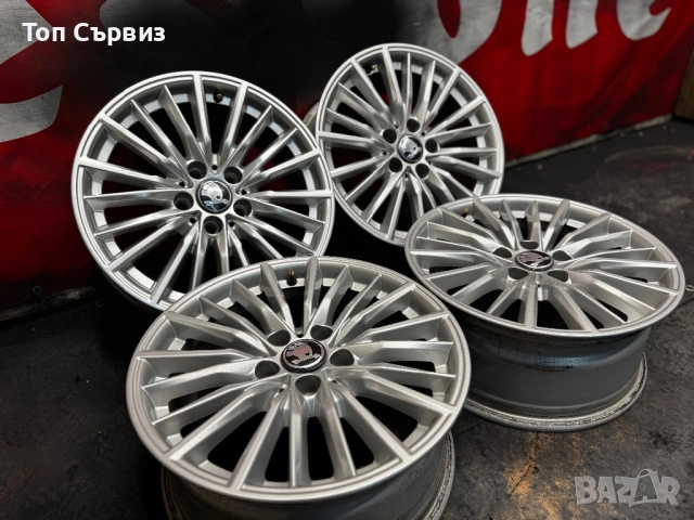 Алуминиеви джанти за Шкода (Skoda), Фолксваген (Volkswagen), 5x112, 17 цола, 4 броя, снимка 3 - Гуми и джанти - 53618780