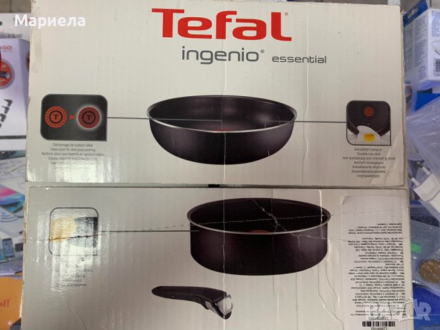 Комплект съдове за готвене 3 части Tefal Ingenio , 24+24см, снимка 2 - Съдове за готвене - 44417324