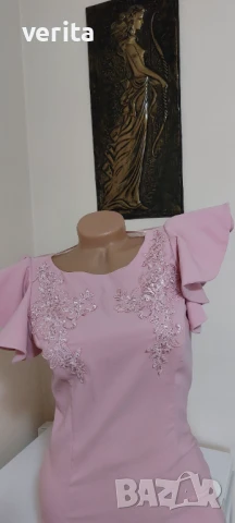 Розова официална рокля , снимка 3 - Рокли - 50781674