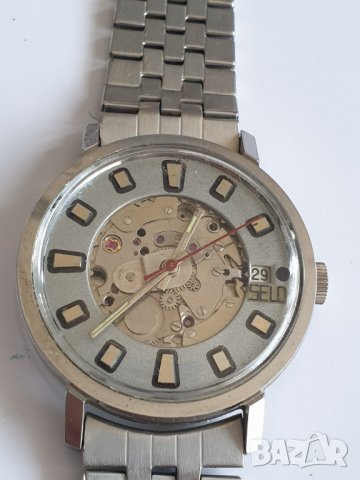 Мъжки часовник автоматик SELD 25 jewels, снимка 3 - Антикварни и старинни предмети - 40061515