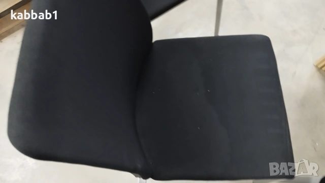 Стол - посетителски офис столове текстилна дамаска 5бр - метални крака, снимка 8 - Столове за офис - 53477304