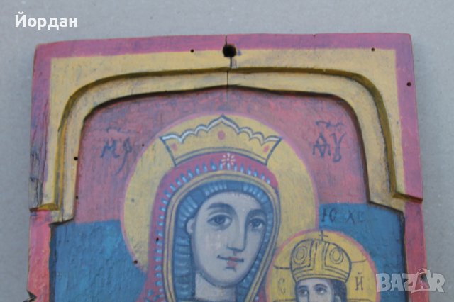 Стара българска икона ''Триптих'', снимка 2 - Колекции - 42154675