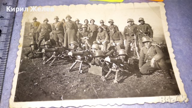 Стара ВОЕННА СНИМКА на КАРТЕЧАРСКА РОТА ВОЕННИ от ЦАРСТВО БЪЛГАРИЯ КОЛЕКЦИОНЕРСКИ УНИКАТ 16925