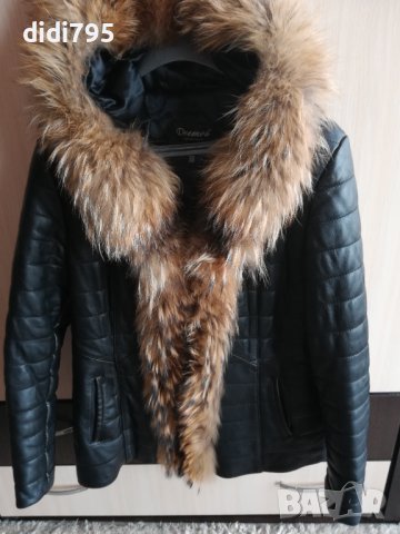 Дамско кожено яке, снимка 7 - Якета - 38657157