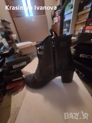 нови боти Габина Варна естествена кожа и велур , снимка 3 - Дамски боти - 52506617